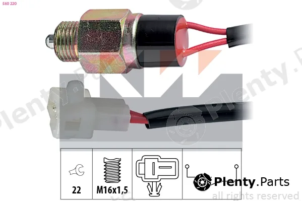 KW 560220 — Switch, reverse light Made in Italy - OE Equivalent