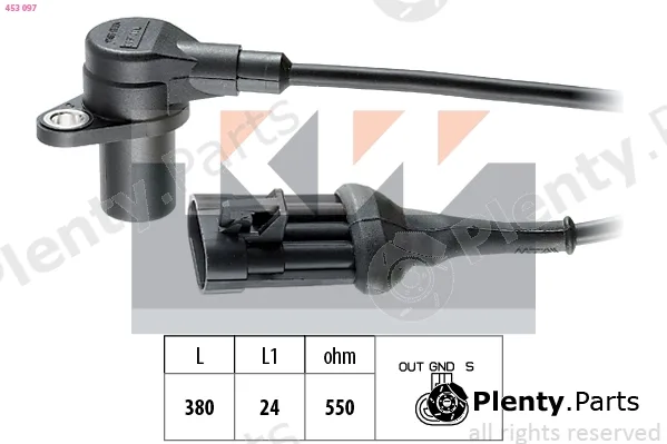 KW 453097 — Sensor, crankshaft pulse Made in Italy - OE Equivalent