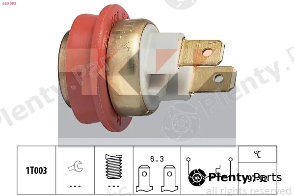 KW 550093 — Temperature Switch, radiator fan Made in Italy - OE Equivalent