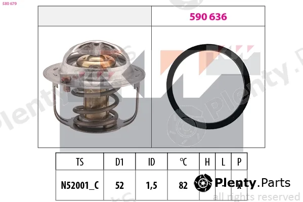 KW 580679 — Thermostat, coolant Made in Italy - OE Equivalent