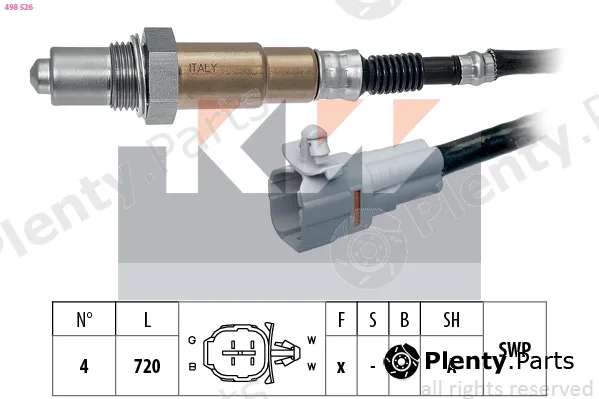 KW 498526 — Lambda Sensor Made in Italy - OE Equivalent