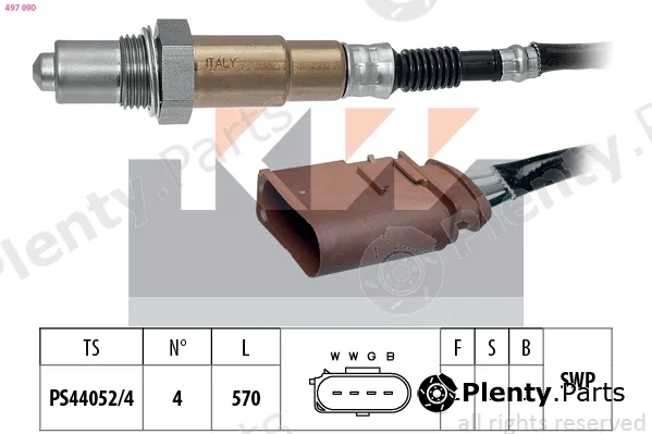 KW 497090 — Lambda Sensor Made in Italy - OE Equivalent