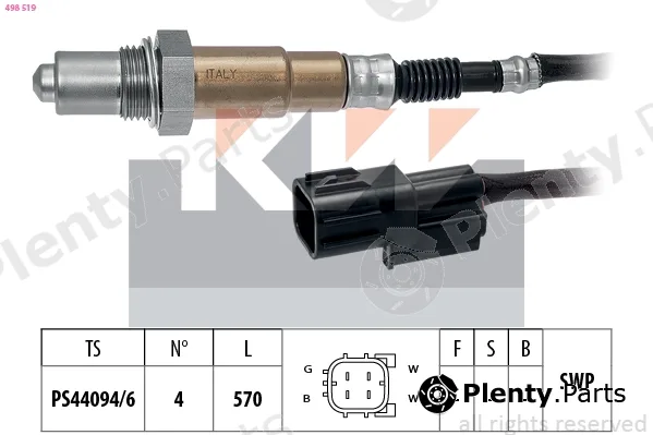 KW 498519 — Lambda Sensor Made in Italy - OE Equivalent
