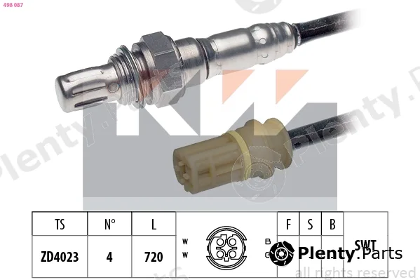KW 498087 — Lambda Sensor Made in Italy - OE Equivalent