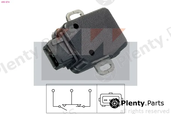KW 495074 — Sensor, throttle position Made in Italy - OE Equivalent