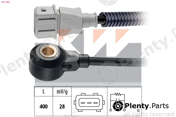 KW 457203 — Knock Sensor Made in Italy - OE Equivalent