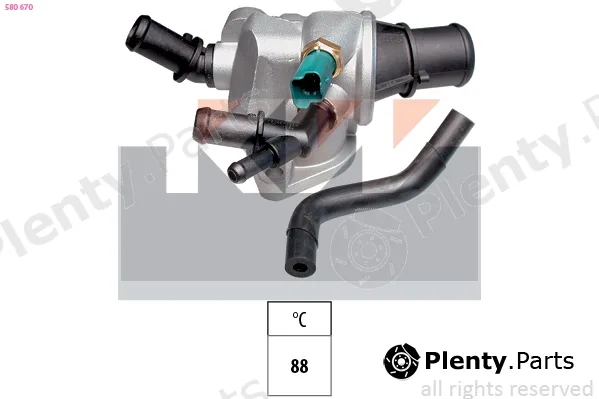 KW 580670 — Thermostat, coolant Made in Italy - OE Equivalent