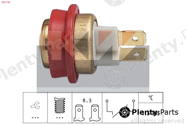 KW 550143 — Temperature Switch, radiator fan Made in Italy - OE Equivalent