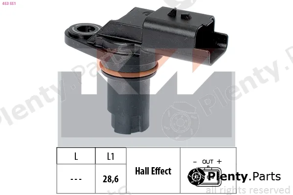 KW 453551 — Sensor, camshaft position Made in Italy - OE Equivalent