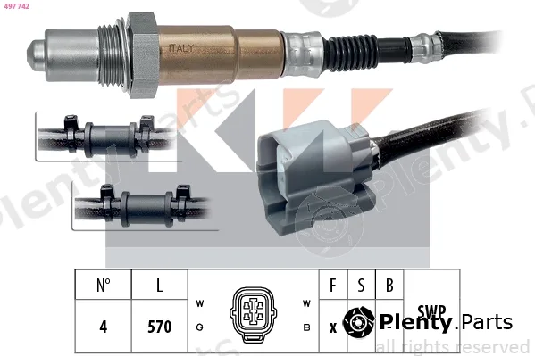 KW 497742 — Lambda Sensor Made in Italy - OE Equivalent