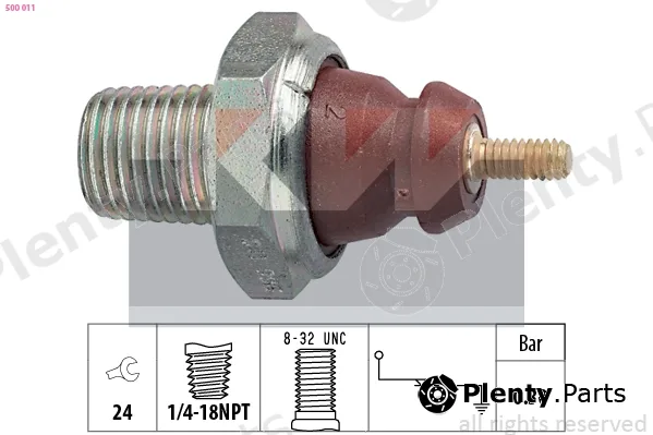 KW 500011 — Oil Pressure Switch Made in Italy - OE Equivalent