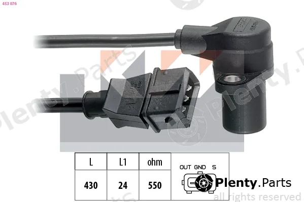 KW 453076 — Sensor, crankshaft pulse Made in Italy - OE Equivalent