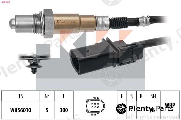 KW 498586 — Lambda Sensor Made in Italy - OE Equivalent