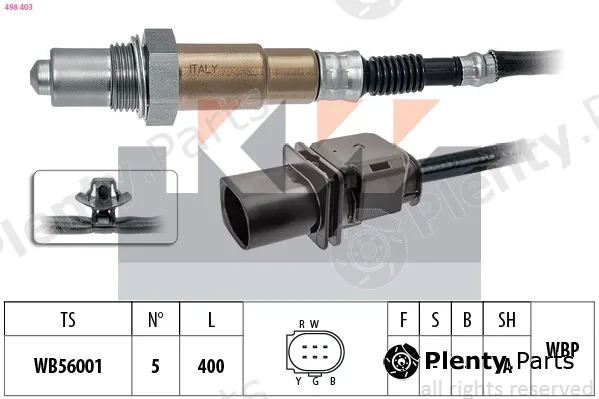 KW 498403 — Lambda Sensor Made in Italy - OE Equivalent