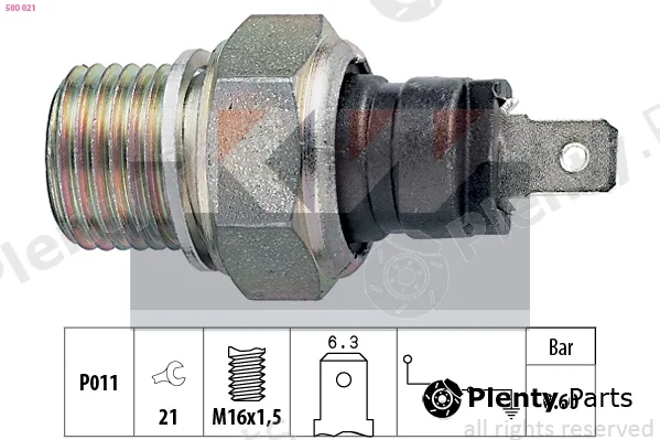 KW 500021 — Oil Pressure Switch Made in Italy - OE Equivalent