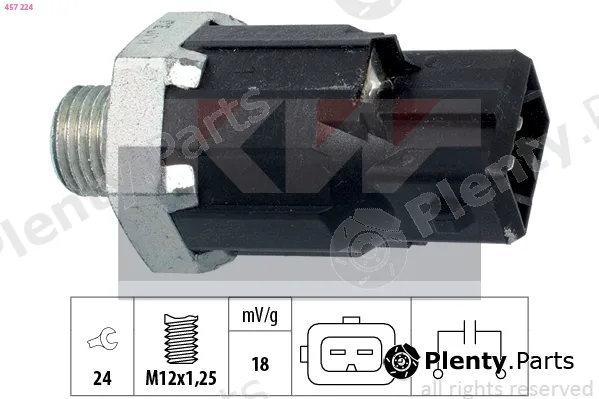 KW 457224 — Knock Sensor Made in Italy - OE Equivalent