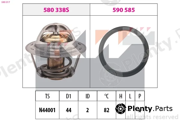 KW 580517 — Thermostat, coolant Made in Italy - OE Equivalent