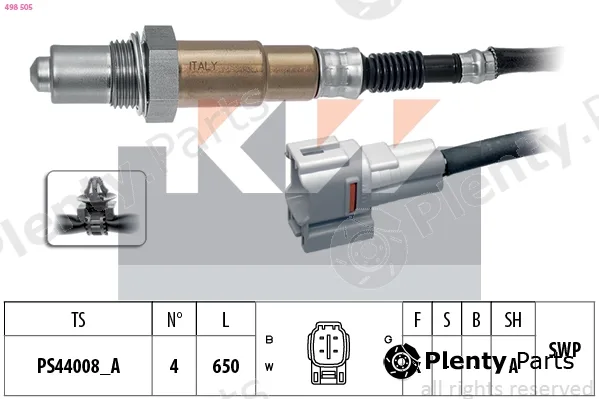 KW 498505 — Lambda Sensor Made in Italy - OE Equivalent