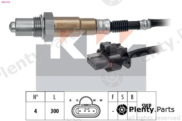 KW 498510 — Lambda Sensor Made in Italy - OE Equivalent