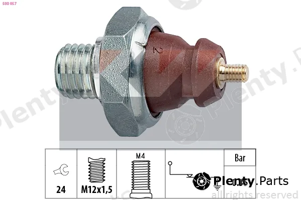 KW 500057 — Oil Pressure Switch Made in Italy - OE Equivalent
