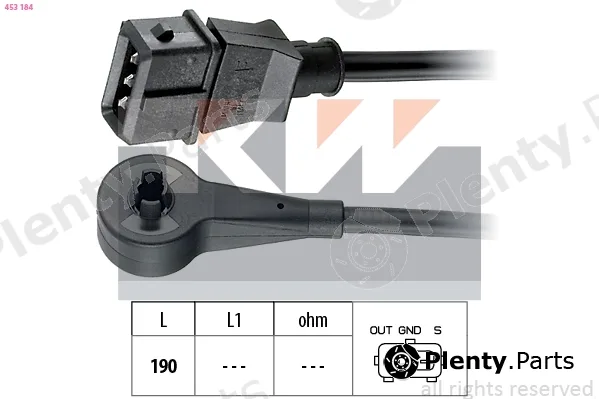 KW 453184 — Sensor, crankshaft pulse Made in Italy - OE Equivalent
