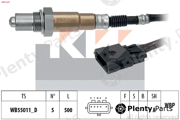 KW 498541 — Lambda Sensor Made in Italy - OE Equivalent