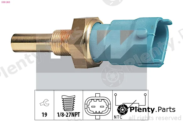 KW 530263 — Sensor, coolant temperature Made in Italy - OE Equivalent