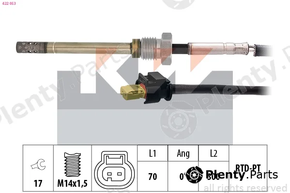 KW 422053 — Sensor, exhaust gas temperature Made in Italy - OE Equivalent