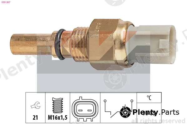 KW 550267 — Temperature Switch, radiator fan Made in Italy - OE Equivalent