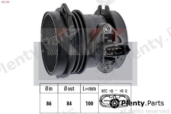 KW 491256 — Mass Air Flow Sensor Made in Italy - OE Equivalent