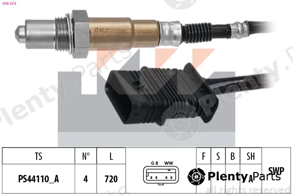 KW 498554 — Lambda Sensor Made in Italy - OE Equivalent