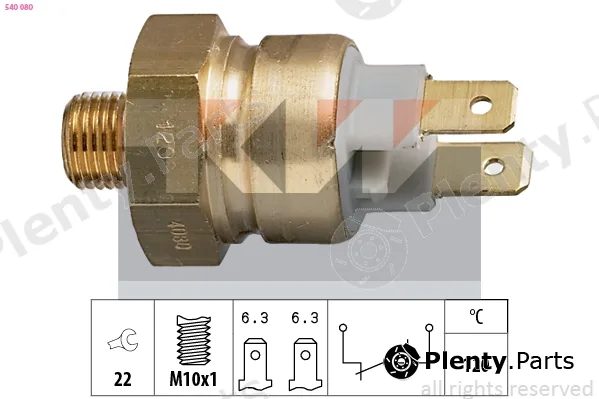 KW 540080 — Temperature Switch, coolant warning lamp Made in Italy - OE Equivalent