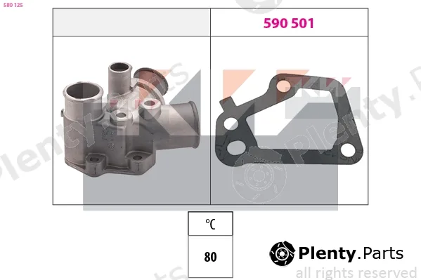 KW 580125 — Thermostat, coolant Made in Italy - OE Equivalent