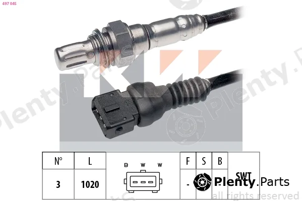 KW 497045 — Lambda Sensor Made in Italy - OE Equivalent