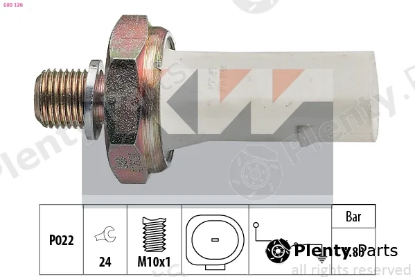 KW 500136 — Oil Pressure Switch Made in Italy - OE Equivalent