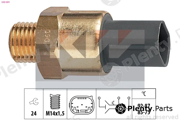 KW 550691 — Temperature Switch, radiator fan Made in Italy - OE Equivalent