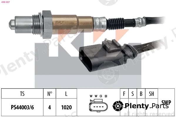 KW 498507 — Lambda Sensor Made in Italy - OE Equivalent