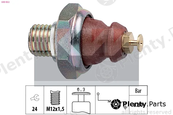 KW 500052 — Oil Pressure Switch Made in Italy - OE Equivalent
