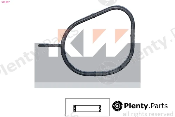 KW 590697 — Seal, thermostat Made in Italy - OE Equivalent