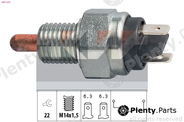 KW 560124 — Switch, reverse light Made in Italy - OE Equivalent