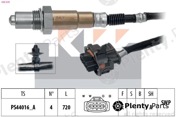 KW 498339 — Lambda Sensor Made in Italy - OE Equivalent