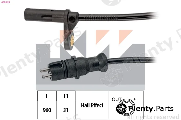 KW 460225 — Sensor, wheel speed Made in Italy - OE Equivalent