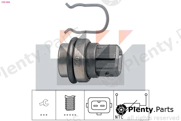KW 530086 — Sensor, coolant temperature Made in Italy - OE Equivalent