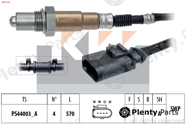 KW 498347 — Lambda Sensor Made in Italy - OE Equivalent