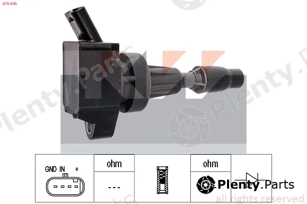 KW 470646 — Ignition Coil Made in Italy - OE Equivalent