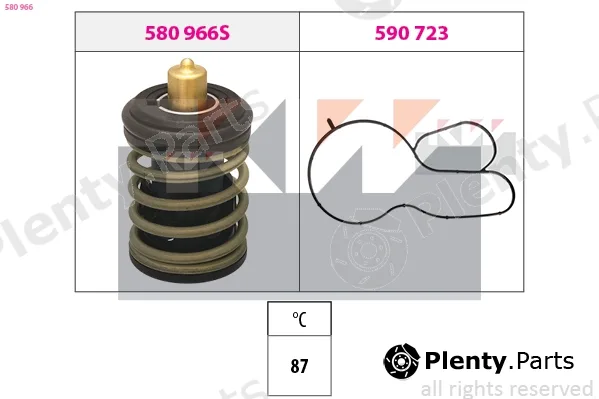 KW 580966 — Thermostat, coolant Made in Italy - OE Equivalent