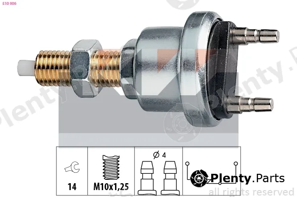 KW 510006 — Stop Light Switch Made in Italy - OE Equivalent