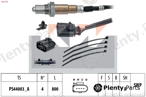 KW 498243 — Lambda Sensor Made in Italy - OE Equivalent