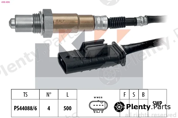 KW 498496 — Lambda Sensor Made in Italy - OE Equivalent