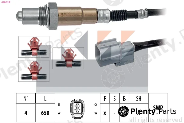 KW 498319 — Lambda Sensor Made in Italy - OE Equivalent